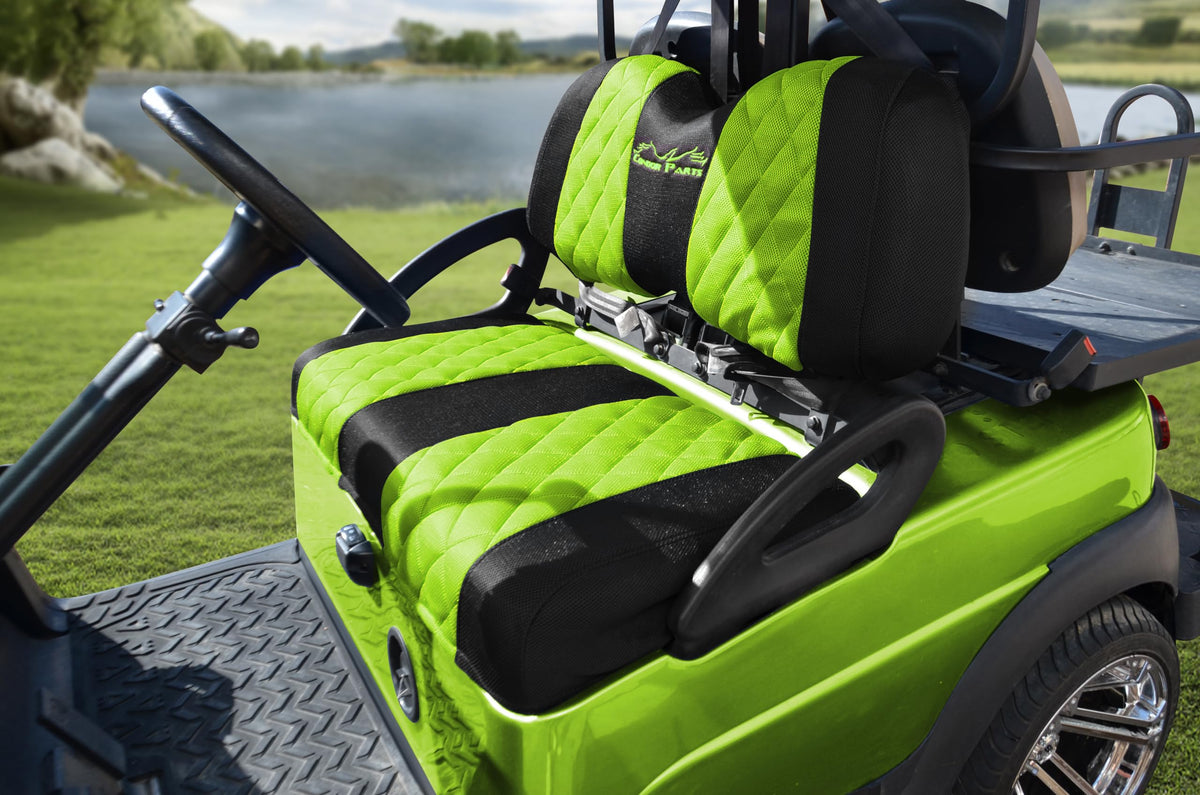 Jaxpare breathable polyester mesh keeps seats cooler and comfortable.