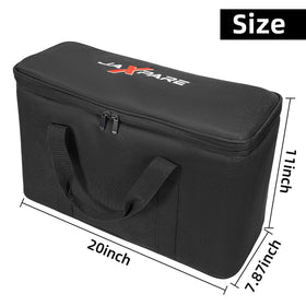 Jaxpare padded carrying handle for comfortable transport.