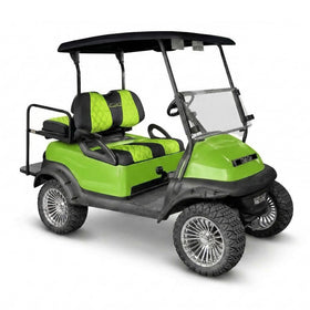 Jaxpare diamond pattern adds modern style to golf carts.