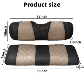 Jaxpare golden brown seat cover adds warm contrast