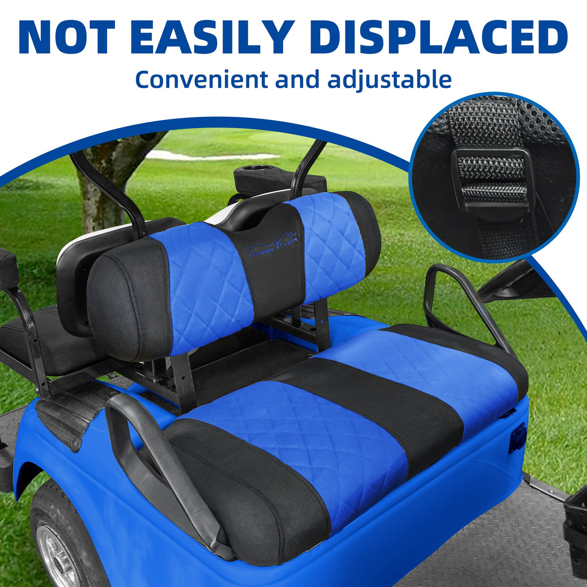 Jaxpare protects worn upholstery while refreshing the cart look.
