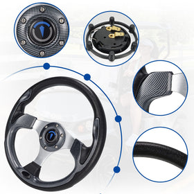 Jaxpare steering wheel compatible with Club Car EZGO Yamaha and more.