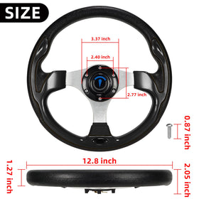 Jaxpare steering wheel color variation provides stylish options to refresh your cart.