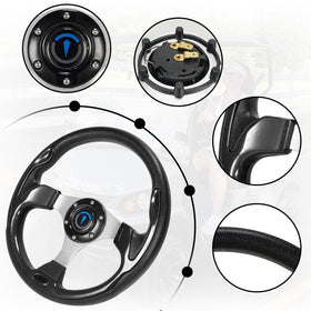 Jaxpare steering wheel includes a tool bag for quick installation.