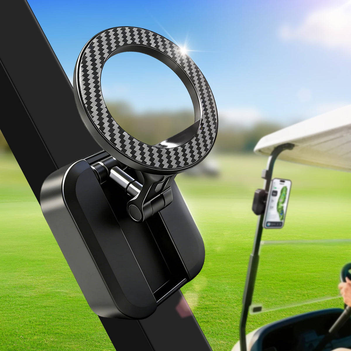 JBQCBL alloy magnetic gym phone holder for MagSafe iPhone keeps hands free