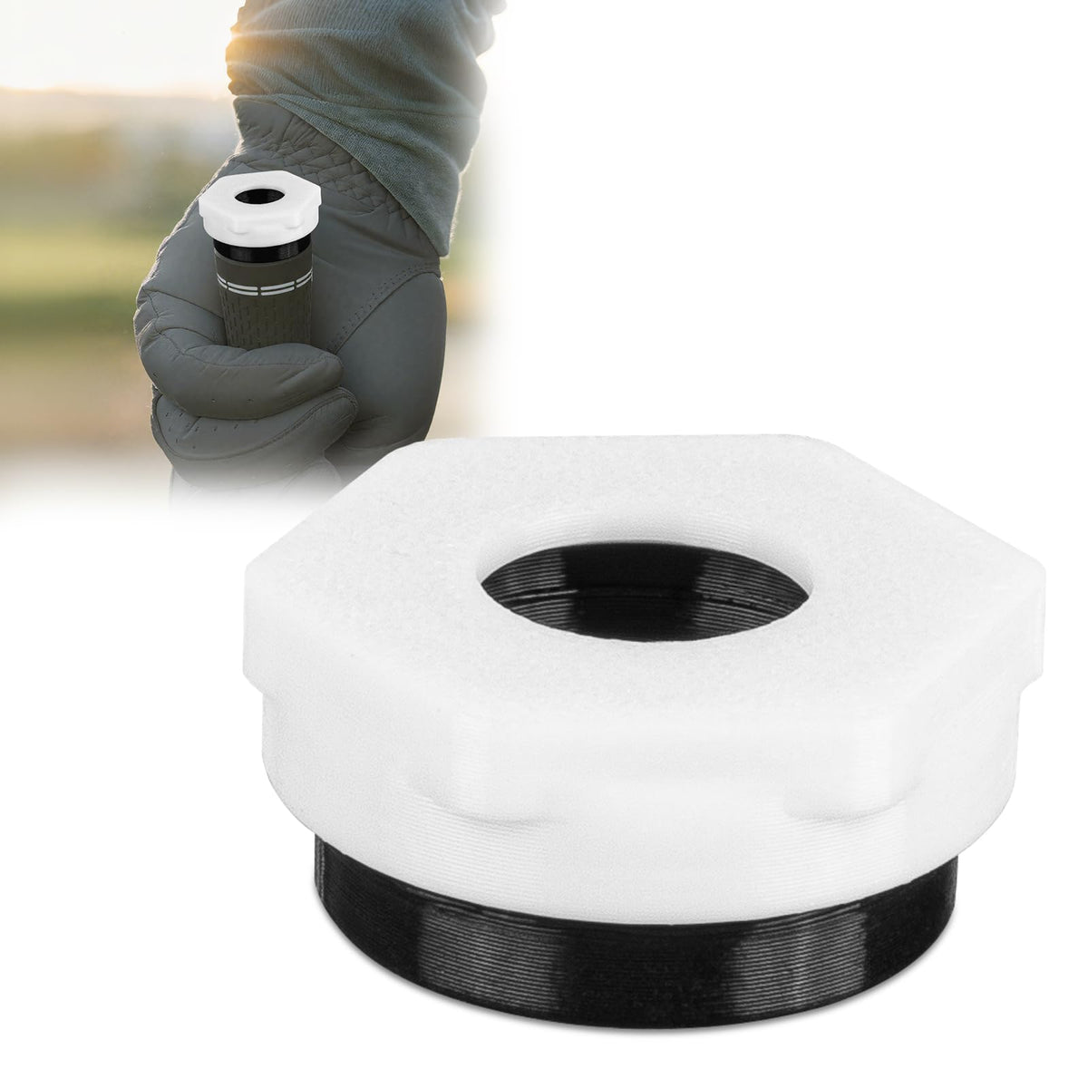 JcoGel Putter Adapter securely attaches Arccos sensor to Super Stroke grip for stable tracking