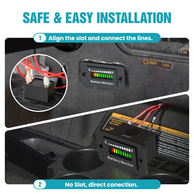 JDIAG IP65 waterproof gauge withstands outdoor use on boats and scooters.