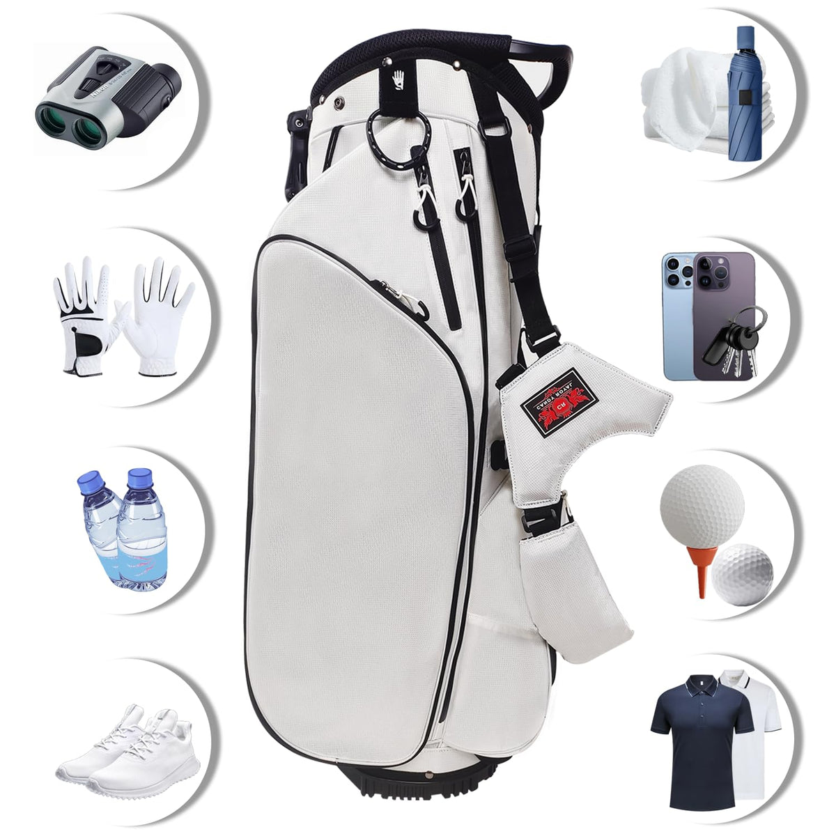 JDSZM 14-way dividers keep clubs organized and protected from scratches.