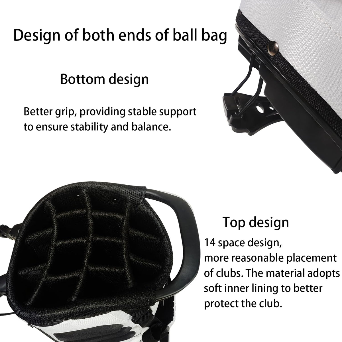 JDSZM quick-release stand legs stabilize the bag on varied terrain.