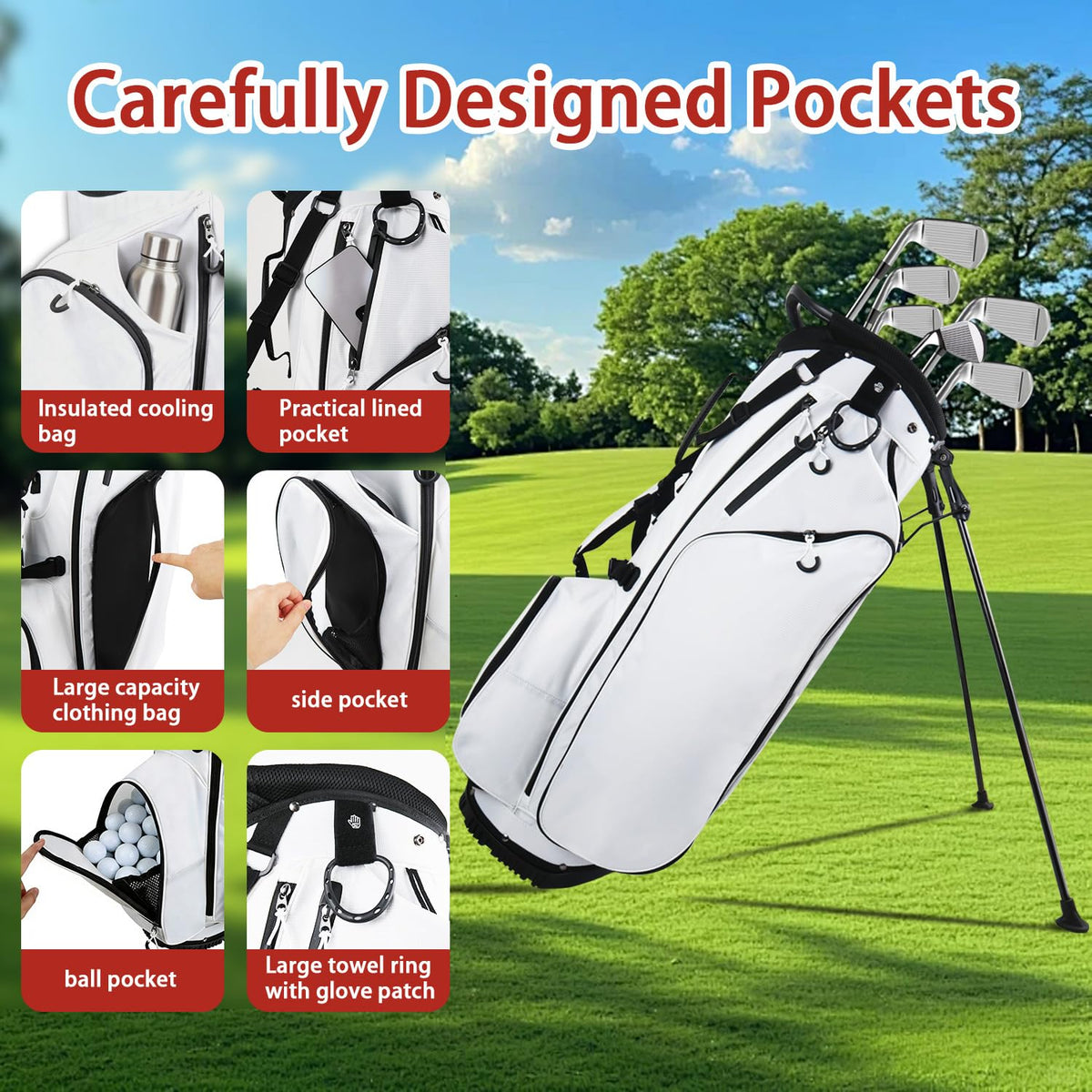 JDSZM rain cover feature keeps clubs dry during unexpected showers