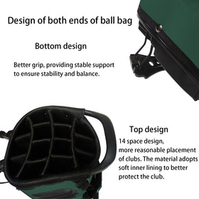 JDSZM rain cover and umbrella holder on a golf bag for wet weather rounds