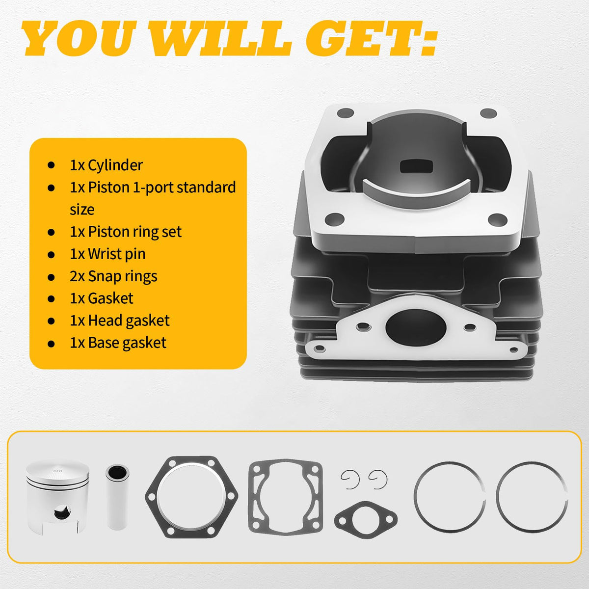 Jecoupoon 14532-G1 gasket supports proper sealing in 244cc engines