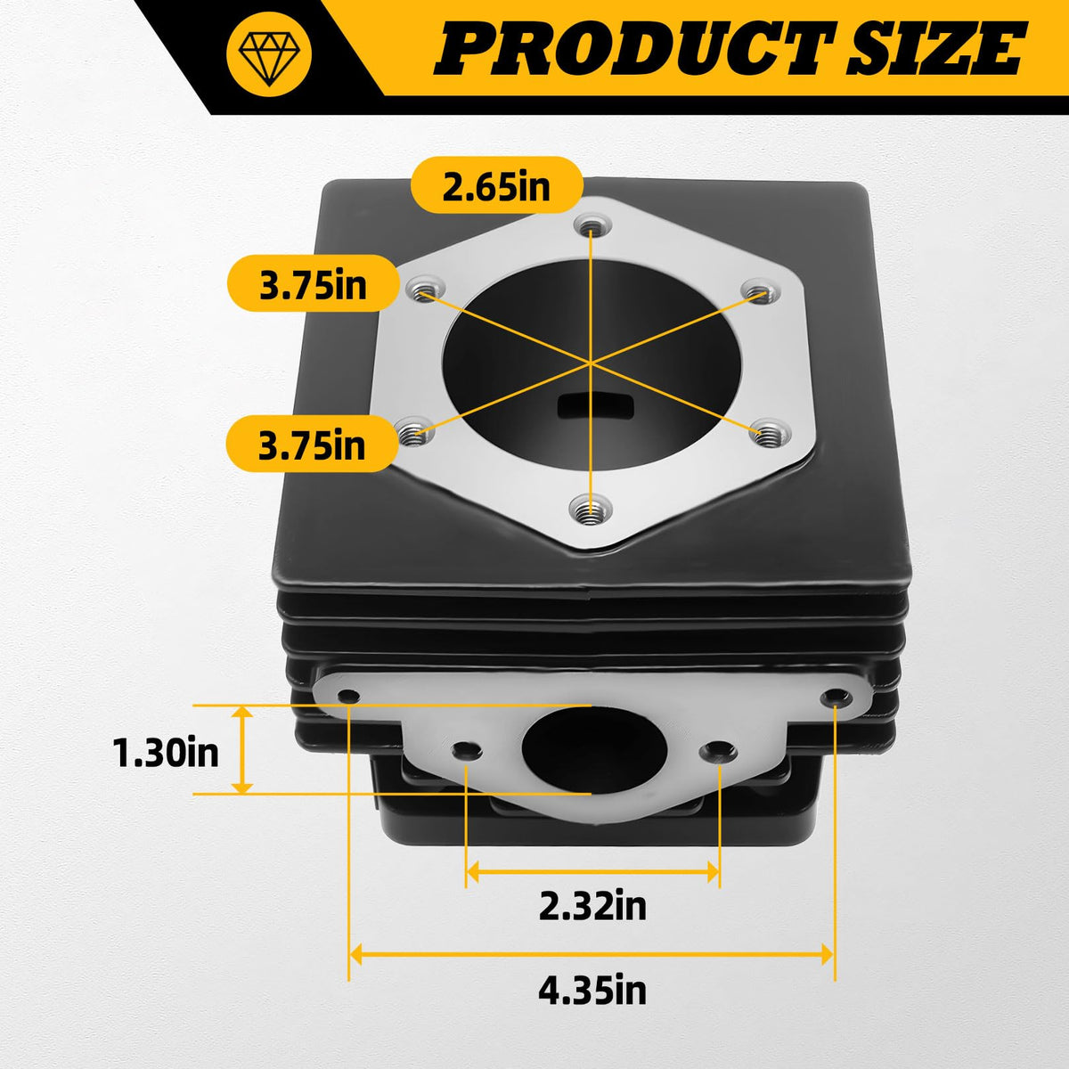 Jecoupoon 14532-G1 snap rings secure kit components during rebuild