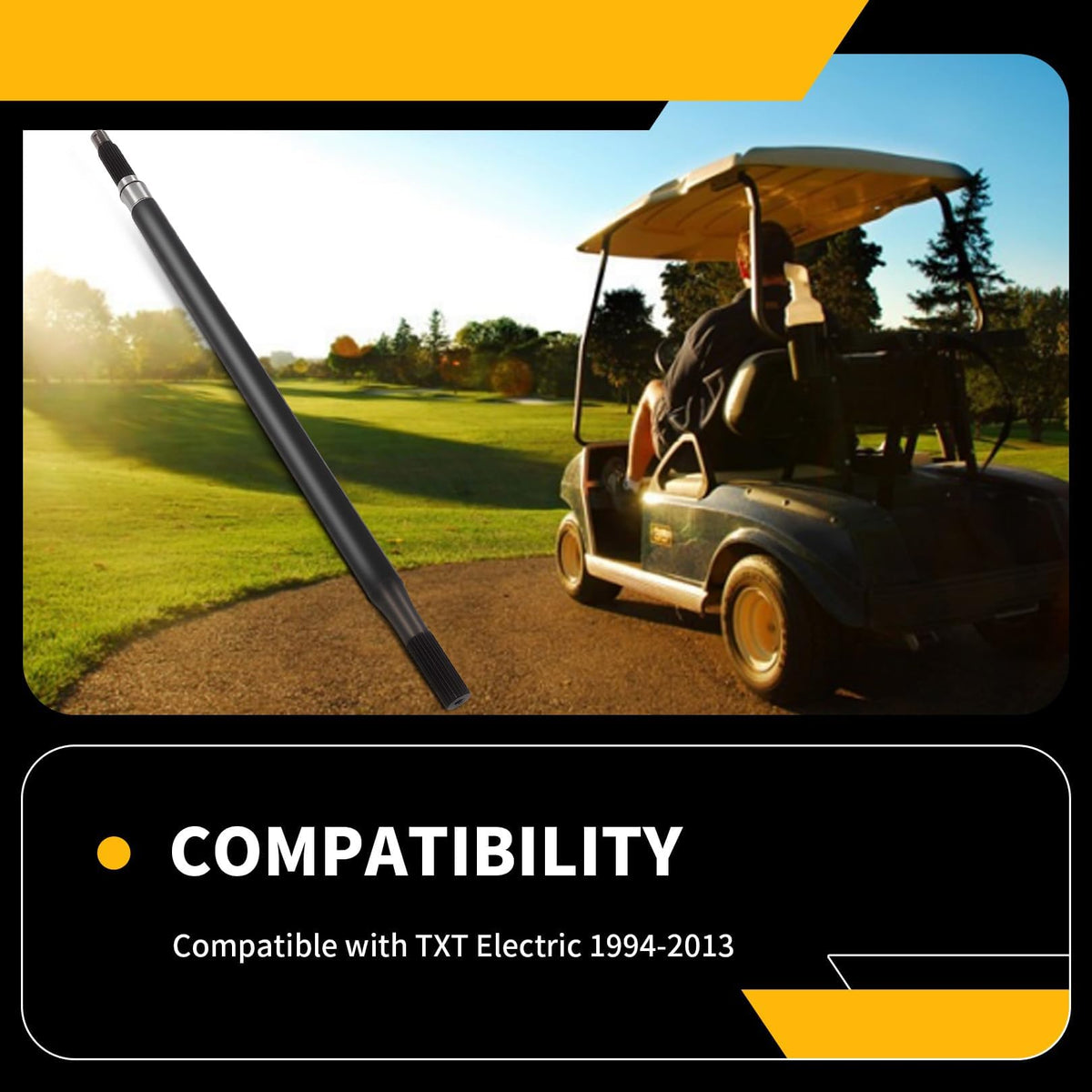 Jecoupoon 20377-G11 axle length 23.8 inches ensures proper fit