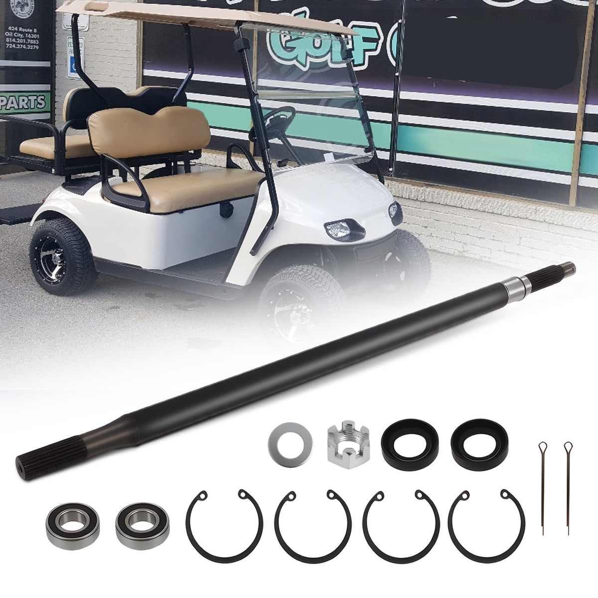 Jecoupoon 20377-G11 driver-side rear axle shaft for TXT Medalist improves ride stability