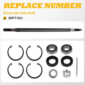 Jecoupoon 20377-G11 smooth-running axle reduces vibration for quieter travel