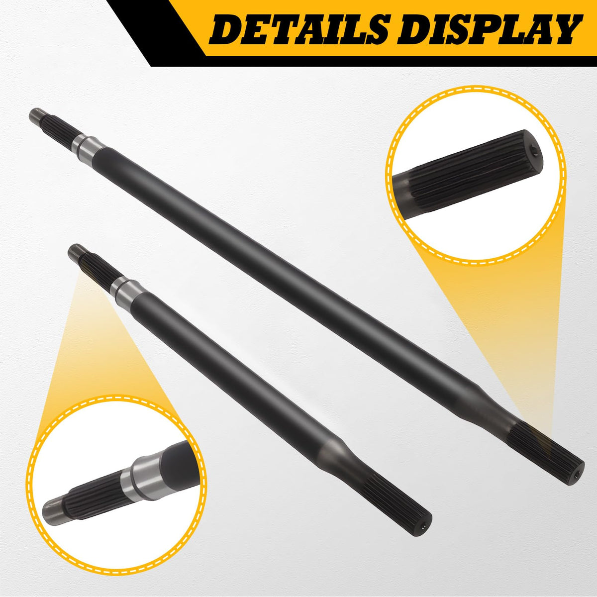 Jecoupoon rear axle shaft length 23-8 inches for precise fit