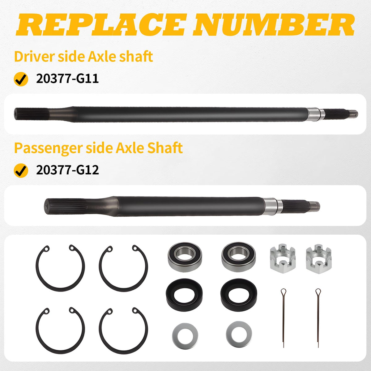 Jecoupoon rear axle bearing seal kit close-up for leak prevention