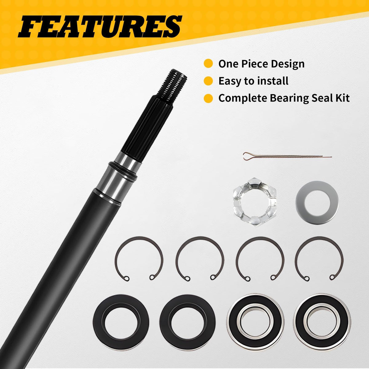 Jecoupoon rear axle shaft installation guide illustrating straightforward replacement.