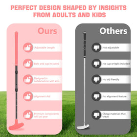 Jeemeele gift-worthy golf putter set for teens and adults