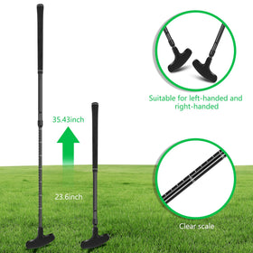 Jeemeele adjustable-length golf putter, 21-37 inches, versatile for all player heights.