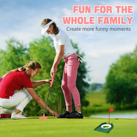 Jeemeele portable golf putter for indoor and outdoor use