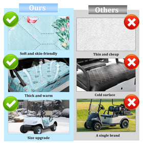 JEFBFBWE non-slip bottom dots ensure secure fit on golf cart seats.