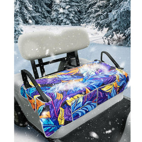 JEFBFBWE quilted design seat cover with front pockets enhances organization.