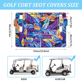 JEFBFBWE golf cart seat cover soft plush surface adds luxurious comfort.