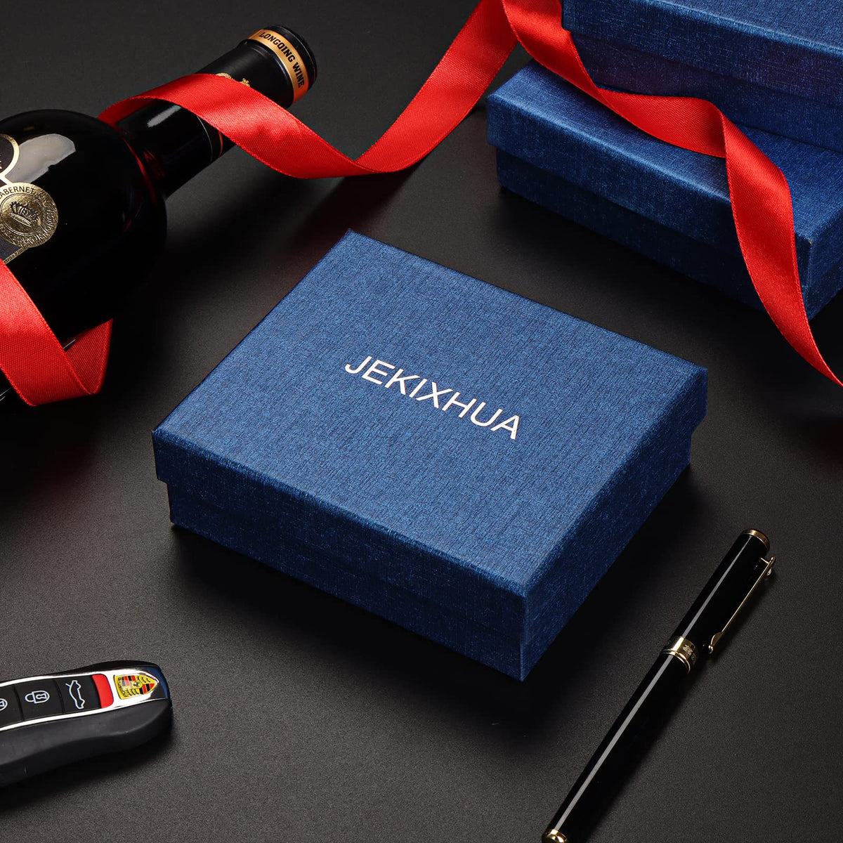 JEKIXHUA men's luxury belt with suit and smart-casual outfits.