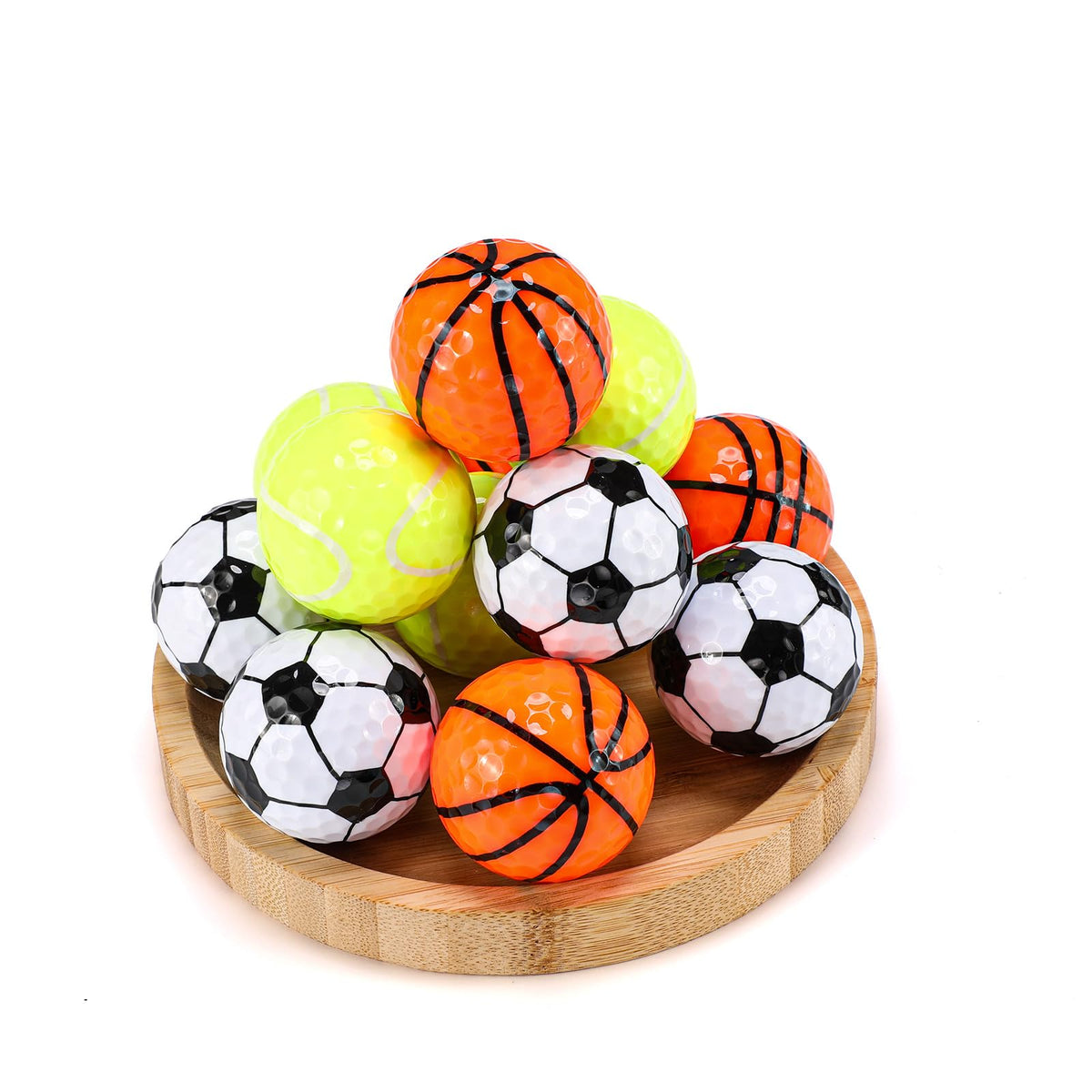 Jenaai 12-pack golf balls with Easter bunny egg colors for playful practice and quick spot identification