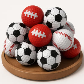 Jenaai 12-pack funny golf balls in egg colors for fun practice sessions