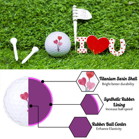 Jenaai multi-color golf ball set for playful practice
