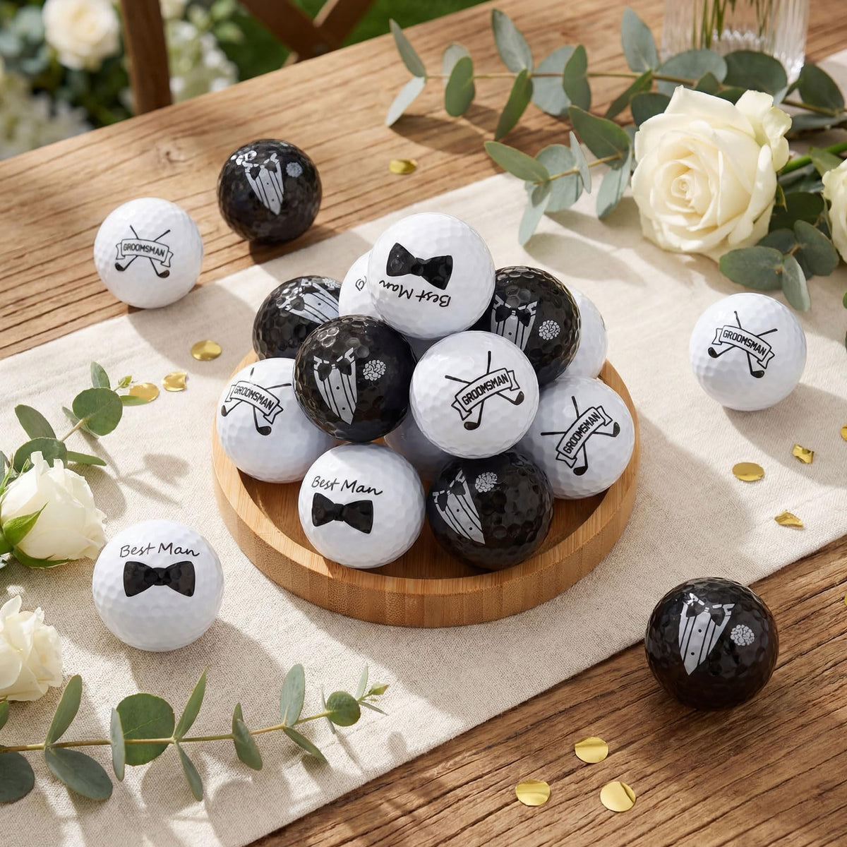 Jenaai black-white tie design to aid ball identification.