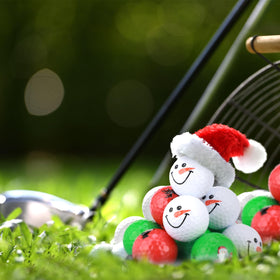 Jenaai colorful patterned golf balls for quick target identification
