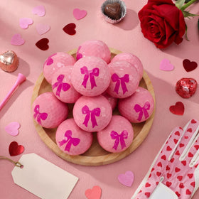 Jenaai coquette pink bow design adds whimsy to practice or gift moments.