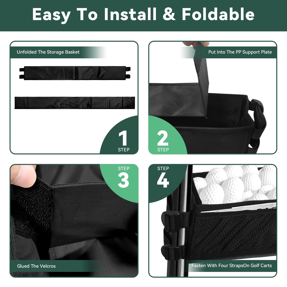 Jenlan four compartments with Velcro keep items neatly separated