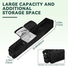 Jenlan insulated compartment preserves drinks cold for hours during rounds