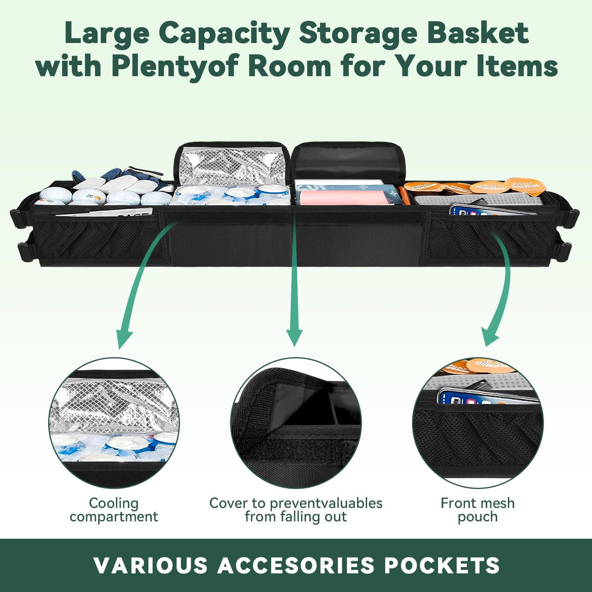 Jenlan ten point nine liters capacity offers ample space for balls and snacks