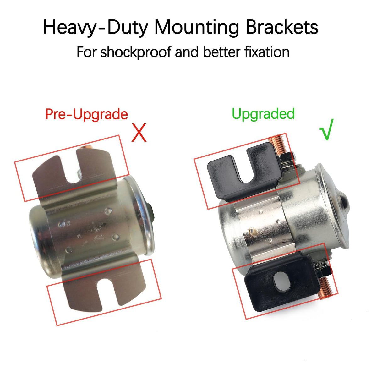 Jepacr solenoid kit with resistor and diode ready for EZGO installation.