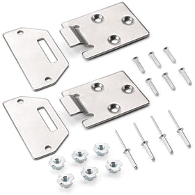 Jerbor golf cart seat hinge kit installed on EZGO TXT Medalist showing precise alignment