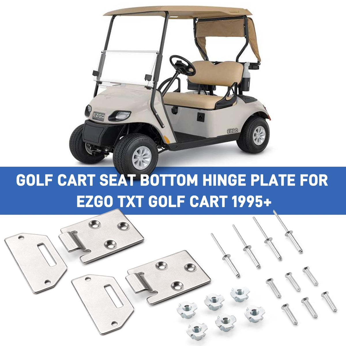 Rivets included in Jerbor hinge kit for solid hinge connection