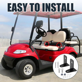 Jerbor seat belt bracket kit for Club Car Onward – compatible four-passenger seating.