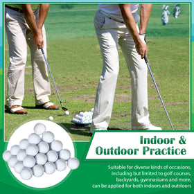 Jerify white training balls support indoor and outdoor swing practice.