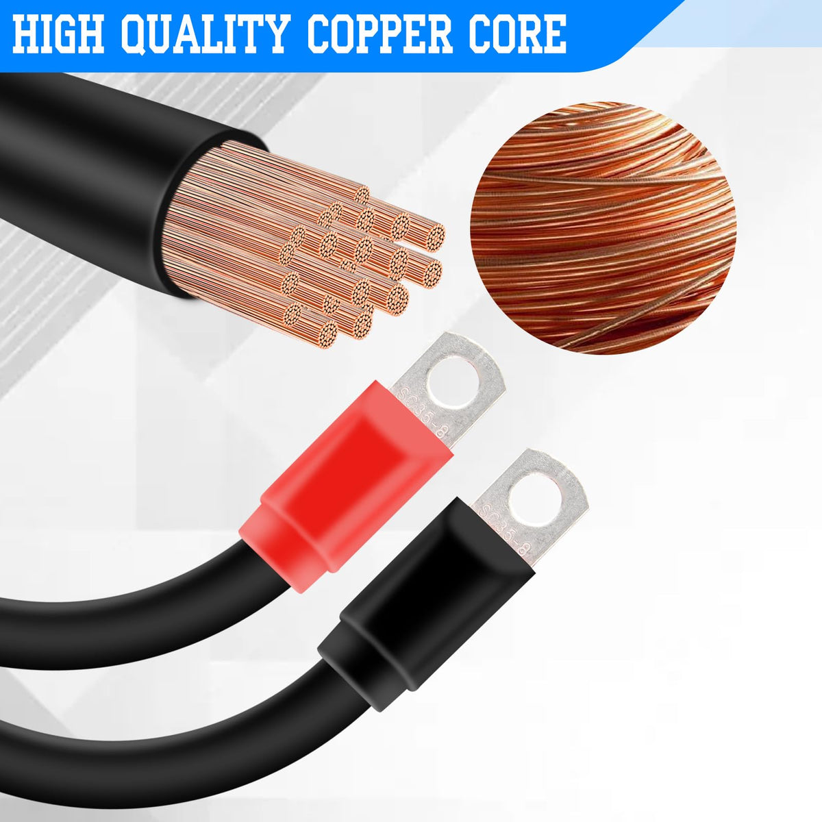 JESTMOTOR installation-friendly cables simplify battery wiring