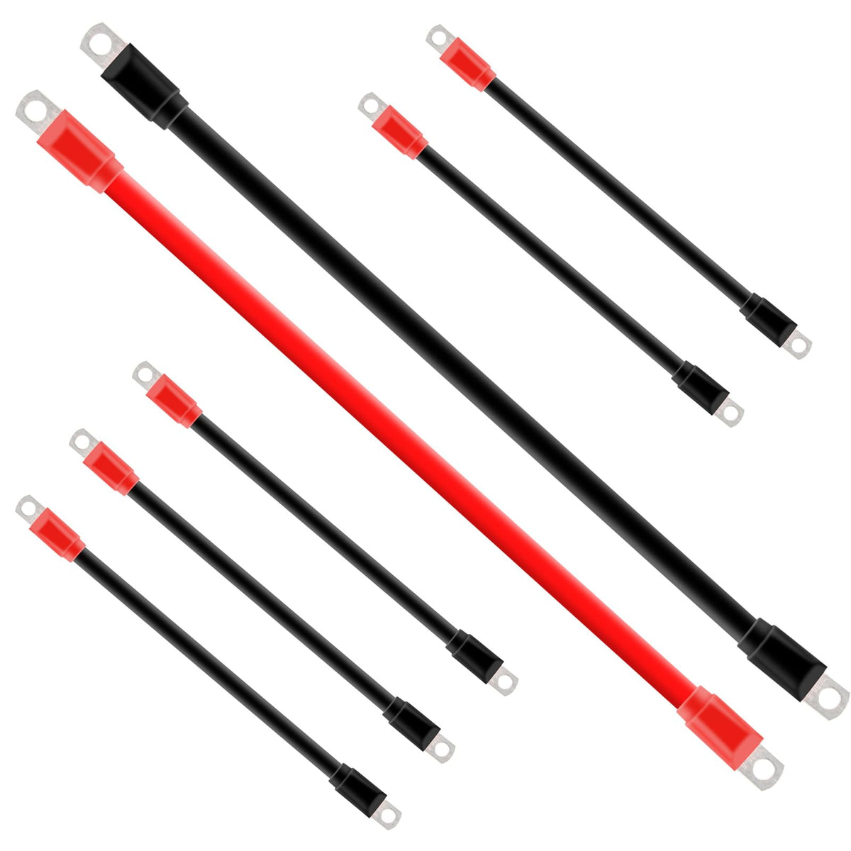 JESTMOTOR golf cart cables 14-inch black for flexible routing and power