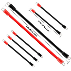 JESTMOTOR golf cart cables 25-inch black for extended reach and reliability