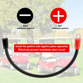 JESTMOTOR golf cart cables 25-inch red for clear polarity and safety