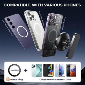 JFCHSK includes metal iron ring for non-magnet cases
