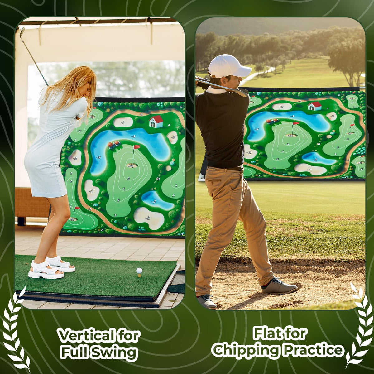 JFHID upgraded golf clubs with three length options for flexibility.